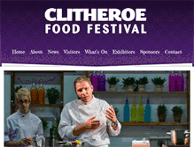 Tablet Screenshot of clitheroefoodfestival.com